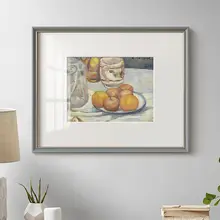 フランス風アートレストラン壁面装飾画【北欧スタイル・静物画・フルーツと花瓶】