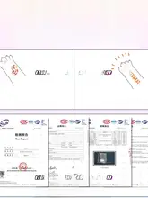 赤い九尾の狐の可愛い子供用タトゥーシール【防水・長持ち・腕用】