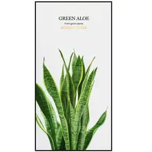 北欧風の緑植物の玄関装飾画【現代的なシンプルデザイン・縦型】