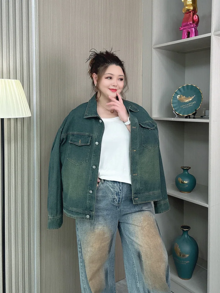ヴィンテージ風デニムジャケット【ブルー・フィット・春秋用】 春コーデの基本アイテム