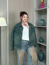 ヴィンテージ風デニムジャケット【ブルー・フィット・春秋用】