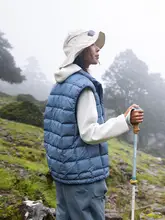 秋冬用 屋外ハイキングダウンベスト【男女兼用・極上の柔らかさ・軽量・白鹅绒】