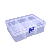 透明プラスチック製 大型仕切り収納ボックス【アクセサリー用・収納ケース】（セットアップ対応）