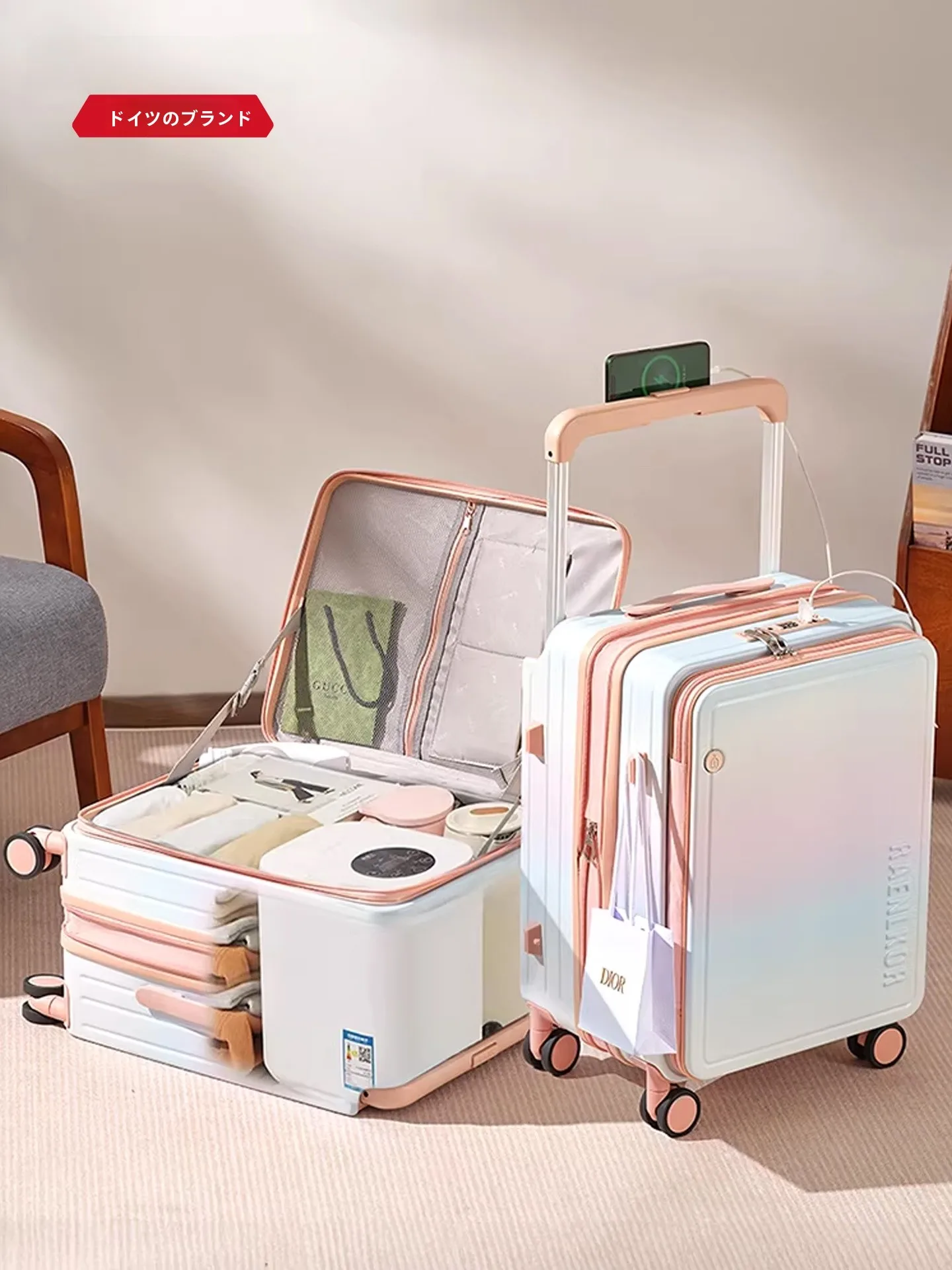 スーツケース片開きはどんなもの？おすすめ3選と通勤・旅行での実際の使い方