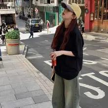 極上の柔らかさコットンTシャツ【夏用・ユニセックス・クルーネック・ルーズフィット】（セットアップ対応）