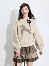 春季にぴったりなコーヒーチェックのAラインスカート【レトロデザイン・泡泡裾】