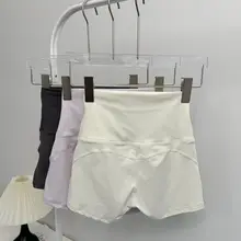 大人の女性用 夏用ランニングショートパンツ【速乾・ハイウエスト・ヨガ・フィットネス用】（セットアップ対応）