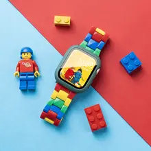 Apple Watch用ベルト レディース レジン ブロックカラー ポップ キュート スポーツ 夏 上品