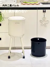 おしゃれなフタ付きキッチンゴミ箱【高いデザイン・大容量・移動可能】