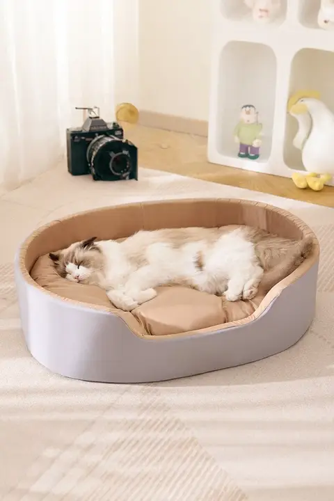 猫用ベッド【四季対応・立体デザイン・大きめ・安心感】