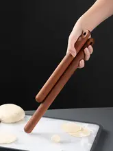 onlycook 木製 厨房用麺棒【手作り餃子やパン作りに最適】