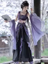 異国情緒漂うデザイン！羽袖付き半身スカート【漢服スタイル・改良版】