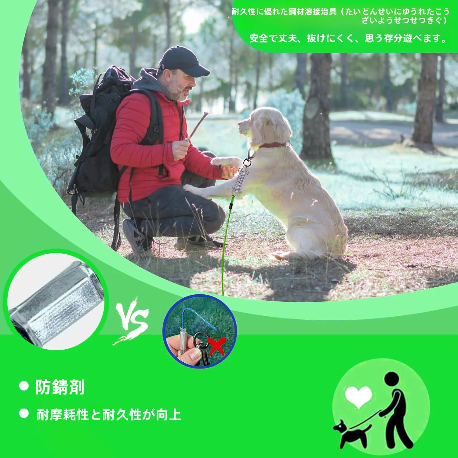 犬のお散歩グッズをコスパ良く揃える方法 - 耐久性の高いダブルヘッドリードの技術的背景