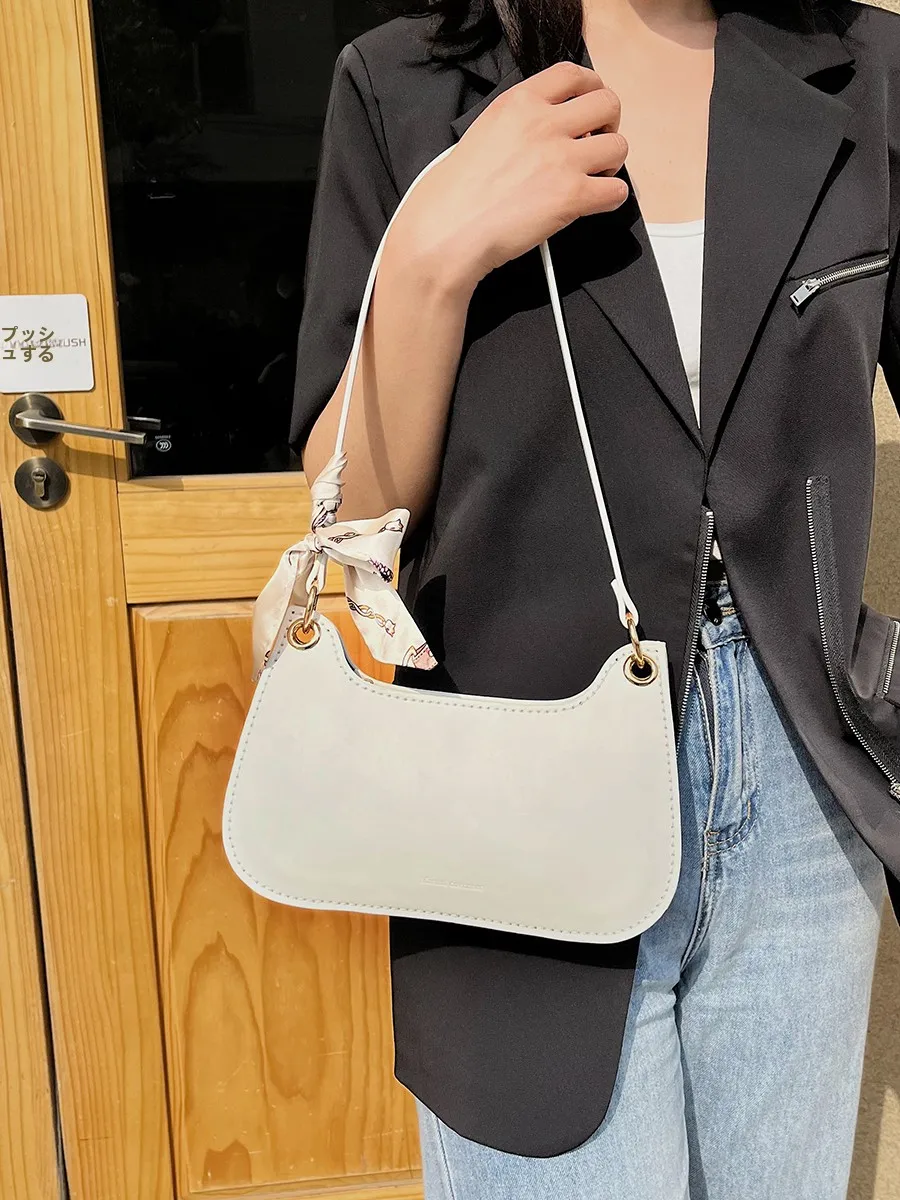 手織り脇バッグ DIY ショルダー クロスボディバッグ：女性が手軽に作れるマットな日常バッグ