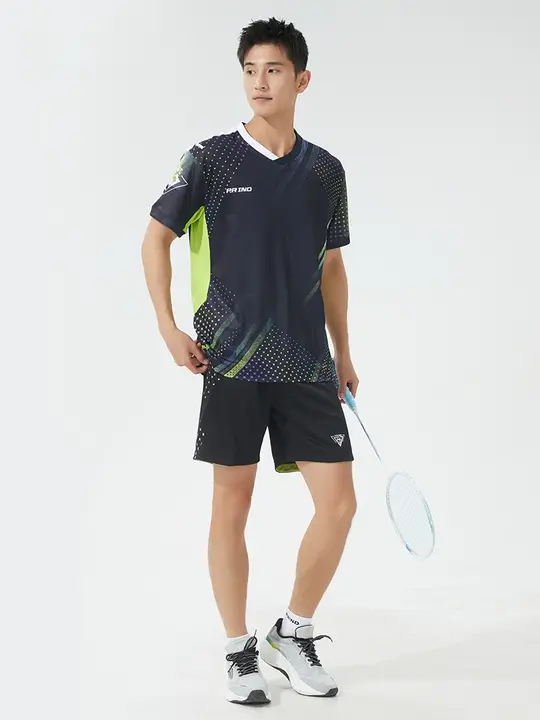 数星星デザインバドミントンショートパンツ【速乾・通気性・ゆったりフィット】