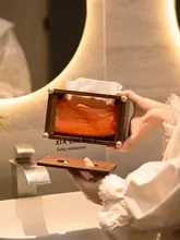 高級感ある黒胡桃木製トイレットペーパーケース【シンプルデザイン・ホテル用】