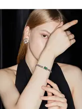 ブレスレット レディース カラーストーン キューバチェーン ヴィンテージ 春夏 クール インスタ映え デザイナーズ 「ZEGL」