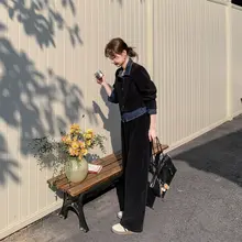 シャツカラーのフェイク2wayスーツ【春秋用・高級感・カジュアルデザイン】（セットアップ対応）
