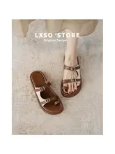 夏用女性用ビーチサンダル【厚底・フラットデザイン・ローマスタイル】（セットアップ対応）
