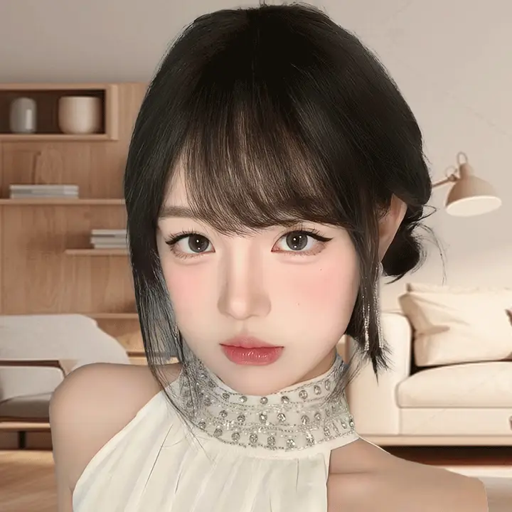 前髪ウィッグ レディース 人毛 薄手 シームレス ナチュラル Y2K レトロ 斜め前髪 ボリュームアップ