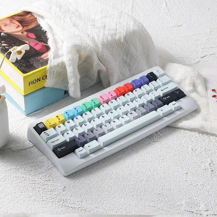 キーキャップ PBT 昇華転写 Cherryプロファイル ガラスビーズ配合 スキンタッチ No Signal 「PBTfans」