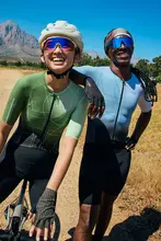 スポーツ用サイクリングウェア【一体型・ダブルアローズパンツ・男性用】（セットアップ対応）