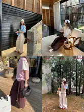 極上の柔らかさの麻混ボールパンツ【米茶色・プリーツデザイン・フィット】（セットアップ対応）