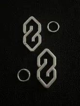 キーホルダー メタル S字 デザイン 上品 ファッションアクセサリー ウエストチェーン 「CoolS」
