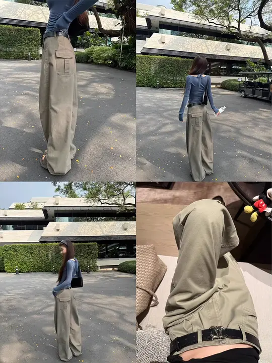 海塩風味の感あふれる工装パンツ【春夏用・重工加工・トレンドデザイン】