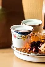 陶磁器製 蓋付きスープカップ【家庭用・茶・蒸し料理に最適】