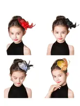 子供用オリジナルヘッドドレス 銀色スパンコール小さなシルクハットヘアアクセサリー【ドレス衣装用・演出用】