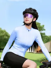 薄手長袖サイクリングウェア【UVカット・速乾・シェイプアップ対応】（セットアップ対応）