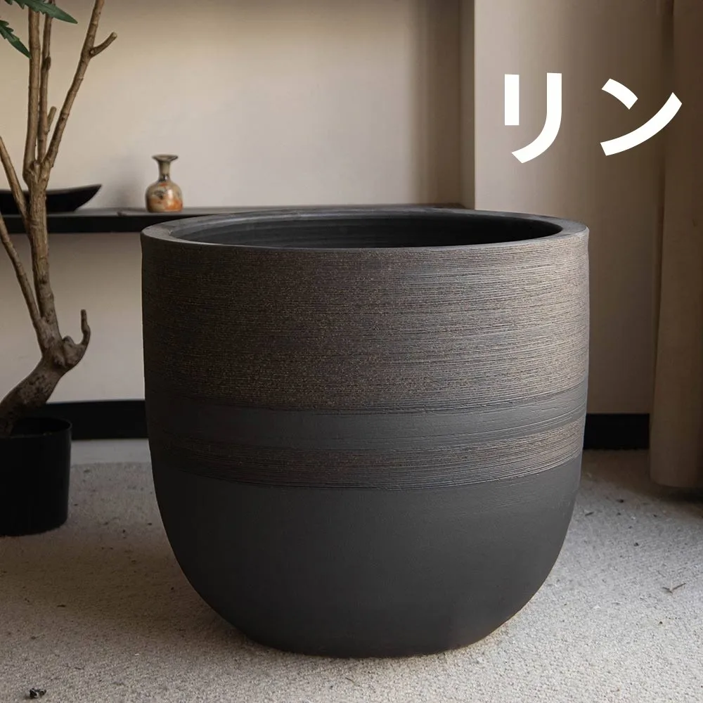 現代的な陶器製大花盆：ほったらかしで毎年咲く花を育てるための高級デザインプランター