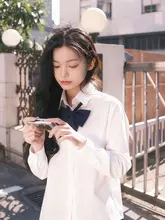 夏用 基本スタイル レディース白シャツ【ショートスリーブ・尖った襟・学校用】