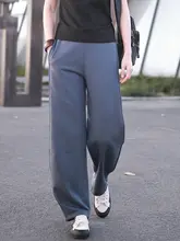 春夏用 薄手ニットレディースウエストパンツ【カジュアル・ブーツカット・スリム】（セットアップ対応）