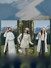 アウトドア用ロングフードジャケット【防水・防風・冬用・男女兼用】