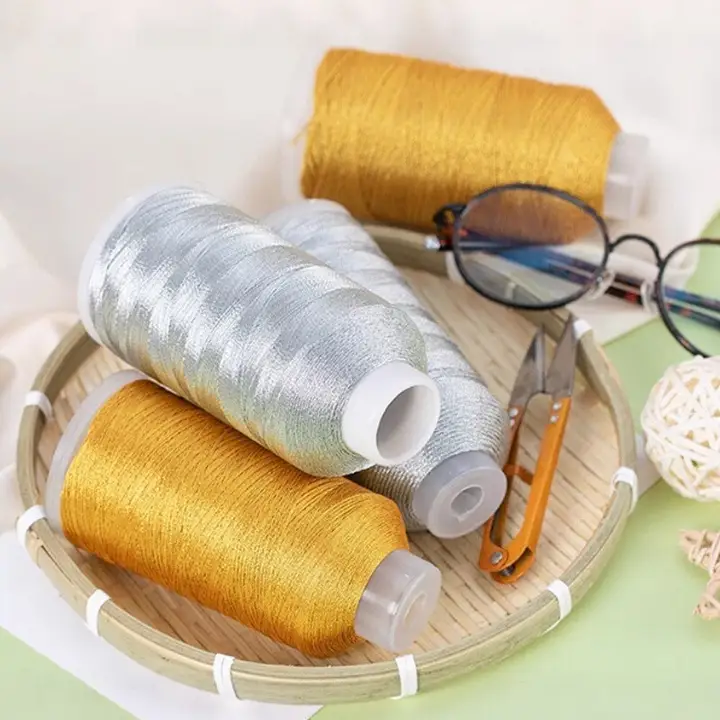 手作りの黄金ライン編み込み糸【極上の柔らかさ・DIY用・多色の素材】