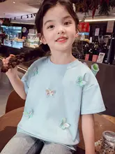 女児用ショートスリーブTシャツ【夏用・カジュアル・多用途】