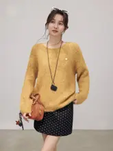 高腰ウールドット柄タイトスカート【Aライン・美シルエット・秋季】