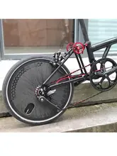 小布折りたたみ自転車用カーボンファイバー製封閉ホイール【27速・後輪】
