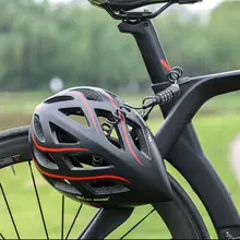 西騎者 自転車ヘルメットロック 電動バイク用ワイヤーロック【鍵不要・携帯便利・防盗】