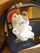 ぬいぐるみ キーホルダー バッグチャーム ねこ モコモコ キュート レディース インスタ映え 韓流 「dailylike」