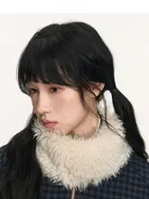 冬用マルチタイプファー付きネックウォーマー【エコフレンドリー・女性用】（セットアップ対応）
