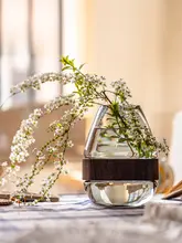 透明ガラス製の花瓶【水養生・リビングやダイニング向け】