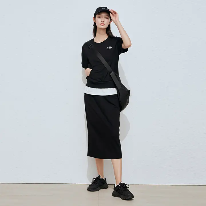 デザイン感溢れる極上の柔らかさTシャツ【二重仕立て・フィット・短袖】（セットアップ対応）
