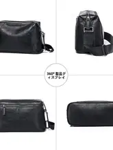 本革製 メンズ斜め掛けバッグ【超軽量・カジュアルスタイル・大容量】