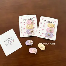 ヘアクリップ 前髪クリップ キッズ ガールズ ベビー ミニサイズ 極小 髪に優しい ヘアアクセサリー
