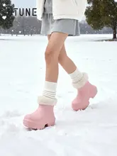 防水防滑の冬用厚底ブーツ【保温性・ゆったりフィット】