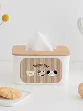 動物デザインの竹製ティッシュボックス【家庭用・リビング・ダイニング用】
