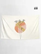 シンプルで感のある植物デザインの壁掛け布【インテリア装飾用】